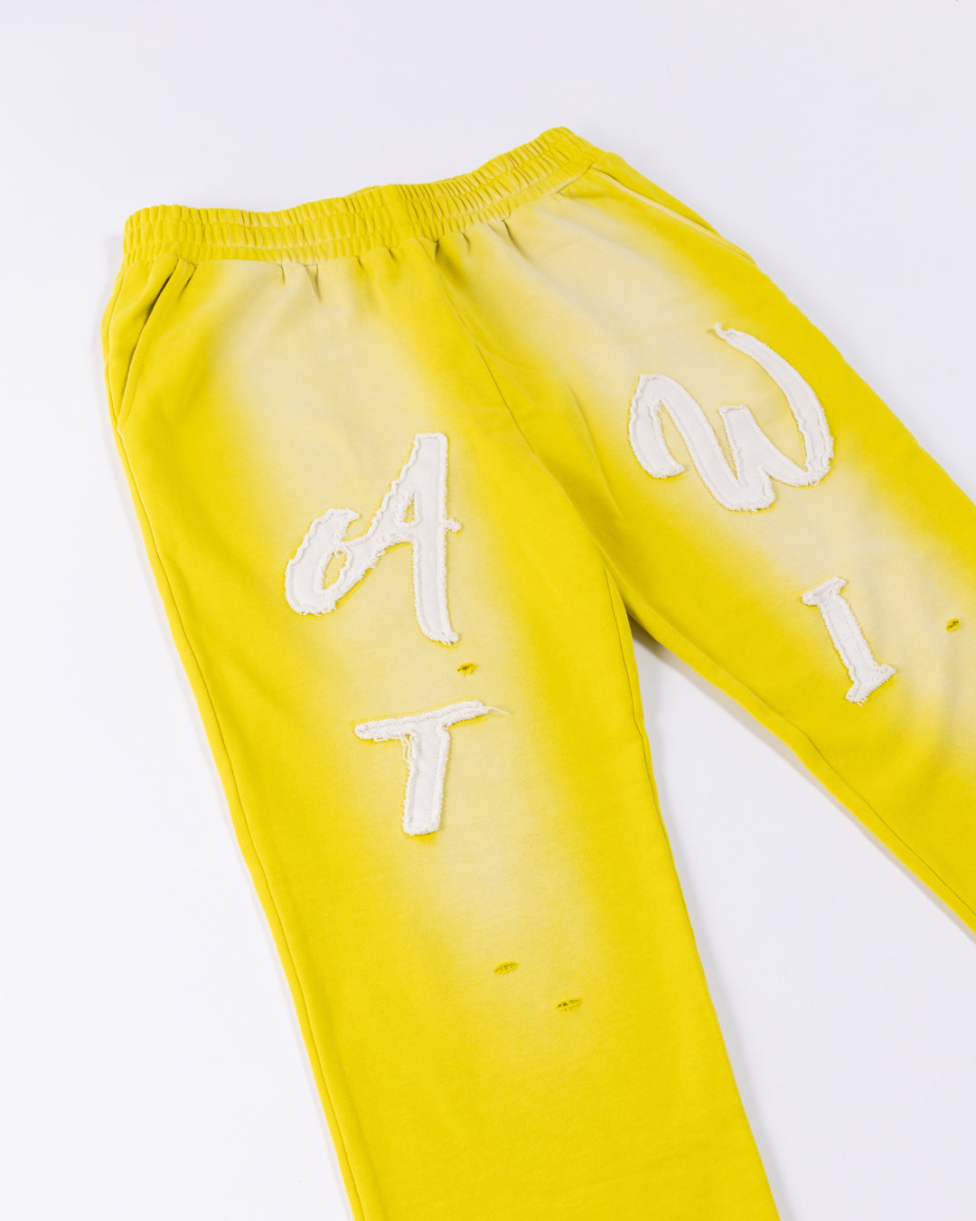 Logo Distressed Sweat Canary